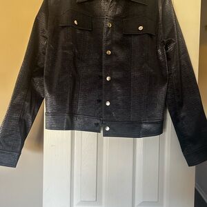 WAYF Blue Textured Jacket